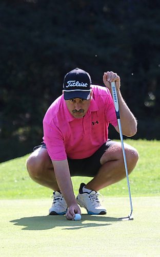 Nolan Tutkaluk had the round of the day going, 5 under after just 12 holes when he sealed his opening match. (Thomas Friesen/The Brandon Sun)