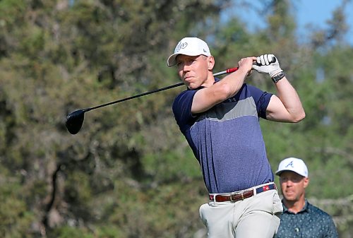Joel Matthews beat Brad Pardy 1 up in the first round of Tamarack golf tournament men's championship flight matches at Clear Lake Golf Course on Tuesday. (Thomas Friesen/The Brandon Sun)
