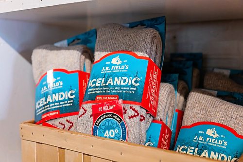 ROBERT LEE / FREE PRESS
Icelandic sox, among other nordic goods are displayed at H.G. Tergesen & Sons on Tuesday, August 18, 2026.