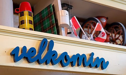 ROBERT LEE / FREE PRESS
"Velkomin,” the Icelandic word for "welcome" is displayed in the store giving nod to the long history of H.G. Tergesen &amp; Sons on Tuesday, August 18, 2026. 