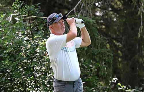 Darren Graves beat medallist Chris Patrick in the master's men's quarterfinals at the Tamarack golf tournament at Clear Lake Golf Course on Wednesday. (Thomas Friesen/The Brandon Sun)