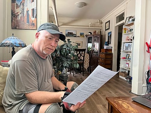 MALAK ABAS / FREE PRESS
Marcel Blanchette in his apartment at the Conway Court Building.