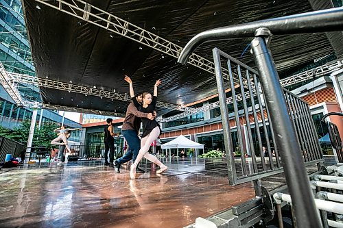 MIKAELA MACKENZIE / FREE PRESS
RWB company rehearsals with choreographer Houston Thomas take place at True North Square for Revealed, an open-air behind the scenes experience happening August 19th to 21st, on Wednesday, Aug. 19, 2026.
Standup.
Free Press 2026
