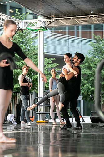 MIKAELA MACKENZIE / FREE PRESS
RWB company rehearsals with choreographer Houston Thomas take place at True North Square for Revealed, an open-air behind the scenes experience happening August 19th to 21st, on Wednesday, Aug. 19, 2026.
Standup.
Free Press 2026