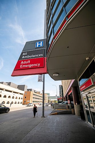 MIKAELA MACKENZIE / FREE PRESS
The Health Sciences Centre emergency department entrance on Wednesday, Aug. 19, 2026.
For — story.
Free Press 2026
