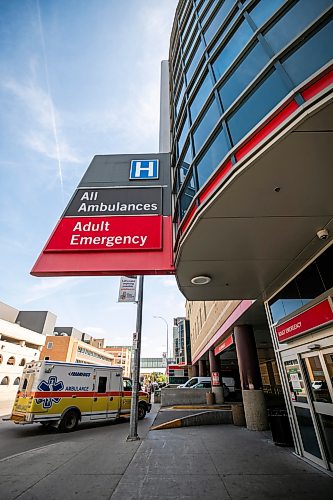 MIKAELA MACKENZIE / FREE PRESS
	
The Health Sciences Centre emergency department entrance on Wednesday, Aug. 19, 2026.

For — story.
Free Press 2026