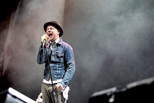 Canadian rock band The Tragically Hip perform at the MTS Centre Saturday night featuring their newest album (#13) “Now For Plan A”, Gordon Downie (lead vocals and guitar). Jan 26, 2013, Ruth Bonneville (Ruth Bonneville / Winnipeg Free Press)