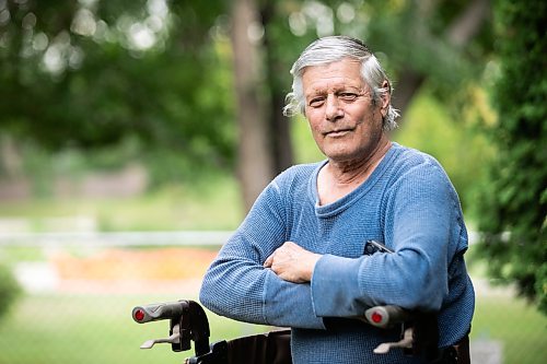 MIKAELA MACKENZIE / FREE PRESS
	
Philip Kaban, whose backyard looks out onto Sturgeon Creek (and a fenced-in hole that has been there since 2023), on Thursday, Aug. 20, 2026.

For Malak story.
Free Press 2026
