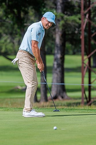 MIKE DEAL / FREE PRESS
Winnipeg golfer, Braxton Kuntz, on the first hole at Elmhurst Golf and Country Club on the first day of the Manitoba Open which will run through to August 23rd.
Reporter: Mike McIntyre
260820 - Thursday, August 20, 2026.