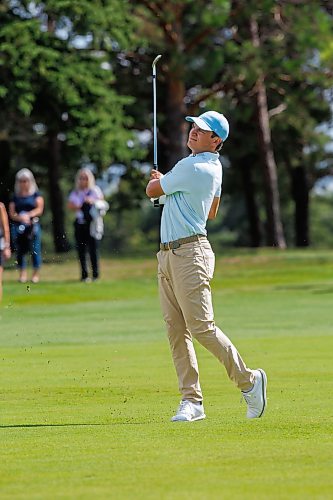MIKE DEAL / FREE PRESS
Winnipeg golfer, Braxton Kuntz, on the first hole at Elmhurst Golf and Country Club on the first day of the Manitoba Open which will run through to August 23rd.
Reporter: Mike McIntyre
260820 - Thursday, August 20, 2026.
