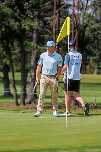 MIKE DEAL / FREE PRESS
Winnipeg golfer, Braxton Kuntz, on the first hole at Elmhurst Golf and Country Club on the first day of the Manitoba Open which will run through to August 23rd.
Reporter: Mike McIntyre
260820 - Thursday, August 20, 2026.