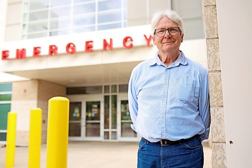 20082026
Dr. Scott Blyth outside the emergency department at the Brandon Regional Health Centre on Thursday. Blyth is a member of the Canadian Association of Physicians for the Environment (CAPE) and has studied the health impacts of air pollution and climate change, including health impacts from the Manitoba Hydro Generating Station in Brandon.
(Tim Smith/The Brandon Sun)
**Please cross reference details with Rylee story***