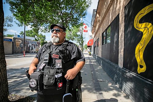 MIKAELA MACKENZIE / FREE PRESS
Michael Paille, executive director of the Sargent Business Community, on patrol on Sargent Avenue on Friday, Aug. 21, 2026.
For Ѡstory.
Free Press 2026