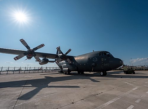 ROBERT LEE / FREE PRESS
The iconic CC-130H Hercules is standing down from service, marking the end of more than six decades of remarkable service to Canadians at the Royal Aviation Museum in Winnipeg on Friday, August 21, 2026. 