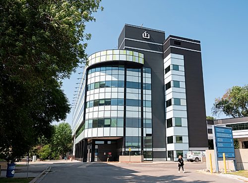ROBERT LEE / FREE PRESS
Exterior of the I.H. Asper Institute where Dr. Shelley Zieroth was appointed as Research Manitoba Chair in Women’s Clinical Heart Health Research in Winnipeg on Monday, August 24, 2026.