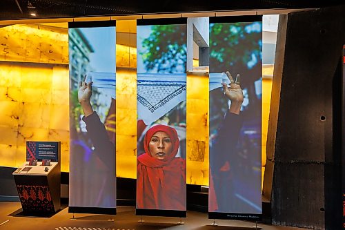 MIKE DEAL / FREE PRESS
The newly installed exhibit, Palestine Uprooted: Nakba Past and Present, at the CMHR.
Reporter: Eva Wasney
260626 - Friday, June 26, 2026.