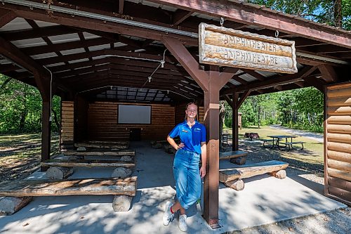 MIKE DEAL / FREE PRESS
Liene Davison the Park Interpreter at St. Malo Provincial Park.
Reporter: Melissa Martin
260821 - Friday, August 21, 2026.