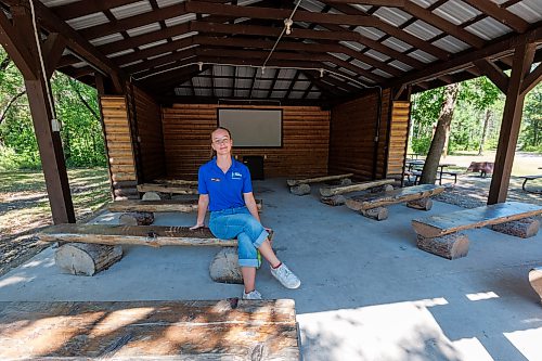 MIKE DEAL / FREE PRESS
Liene Davison the Park Interpreter at St. Malo Provincial Park.
Reporter: Melissa Martin
260821 - Friday, August 21, 2026.