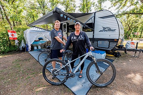 MIKE DEAL / FREE PRESS
Darren and Lisa le Blanc at their seasonal campsite in St. Malo Provincial Park.
Reporter: Melissa Martin
260825 - Tuesday, August 25, 2026.