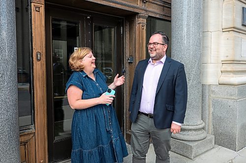 ROBERT LEE / FREE PRESS
Mary Agnes Welch and Curtis Brown are photographed at their office in Winnipeg on Wednesday, August 26, 2026. The two were principals of Probe Research and are now shareholders of Abacus Data.