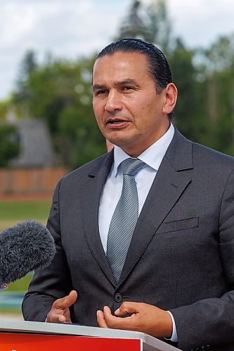MIKE DEAL / FREE PRESS
Premier Wab Kinew and Education and Early Childhood Learning Minister Tracy Schmidt announces that the government is introducing a pilot program for a new health and physical education curriculum that includes an a policy making in-person physical education mandatory for all students from kindergarten to Grade 12.
The press conference held on the playground of Victor Mager School, included other stake holders who spoke; Dr. Brent Roussin, chief provincial public health officer, Jason Cline, superintendent, Rolling River School Division, Alyson Gysel, co-president, Physical Health Educators of Manitoba, and Noelle Depape, president and CEO, Boys and Girls Club Winnipeg.
Reporter: Maggie Macintosh
260827 - Thursday, August 27, 2026.