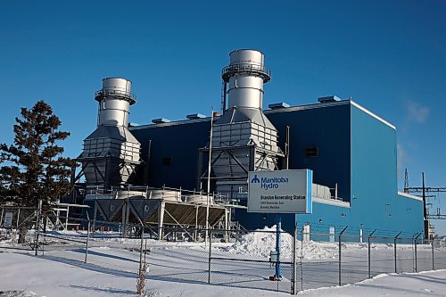 03012025
The Manitoba Hydro Brandon Generating Station off Victoria Avenue East on a cold Friday.
(Tim Smith/The Brandon Sun)