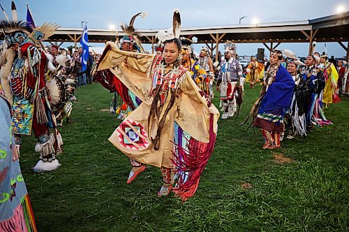 28082026
Hundreds of dancers, dignitaries and elders fill the powwow arbor during the grand entry on the opening evening of the Birdtail Sioux Dakota Nation Wacipi (Powwow) on Friday. The powwow marked the nation’s first powwow in 15 years and is being held all weekend at Birdtail’s brand new powwow arbor. The event brings in dancers, drummers and spectators from near and far.
(Tim Smith/The Brandon Sun)