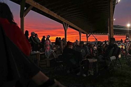 28082026
Spectators and participants take in the opening evening of the Birdtail Sioux Dakota Nation Wacipi (Powwow) on Friday as the last rays of sunlight fill the sky. The powwow marked the nation’s first powwow in 15 years and is being held all weekend at Birdtail’s brand new powwow arbor. The event brings in dancers, drummers and spectators from near and far.
(Tim Smith/The Brandon Sun)