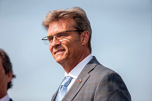 MIKAELA MACKENZIE / WINNIPEG FREE PRESS

Environment and Climate Minister Kevin Klein makes an electric vehicle charging infrastructure investment announcement at McDonaldճ on Monday, July 31, 2023. For Malak Abas story.
Winnipeg Free Press 2023