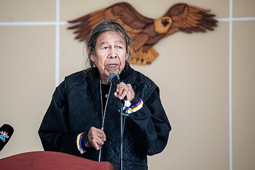 MIKAELA MACKENZIE / FREE PRESS
	
Don Robinson, who is 42 years sober, speaks at the Native Addictions Council of Manitoba grand re-opening of its renovated space on Salter Street on Tuesday, Sept. 1, 2026.

For Scott story.
Free Press 2026