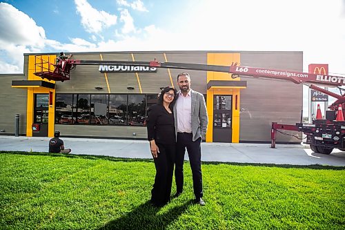 MIKAELA MACKENZIE / FREE PRESS
	
Amit Kapoor, operator/franchisee of the first drive-thru-only McDonald's restaurant in Canada, with his wife Bharti Kapoor at the Kenaston location on Wednesday, Sept. 2, 2026.

For Aaron Epp story.
Free Press 2026