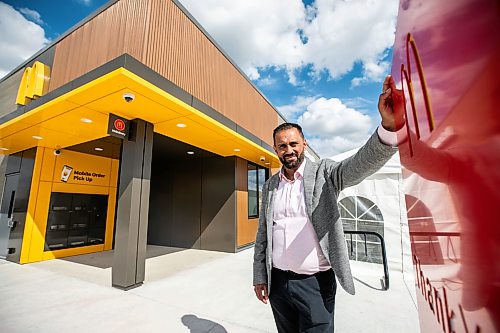 MIKAELA MACKENZIE / FREE PRESS
Amit Kapoor, operator/franchisee of the first drive-thru-only McDonald's restaurant in Canada, at the Kenaston location on Wednesday, Sept. 2, 2026.
For Aaron Epp story.
Free Press 2026