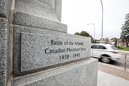 MIKAELA MACKENZIE / FREE PRESS
	
A new addition to the Memorial Boulevard Cenotaph recognizes the battle of the Atlantic and Canadian Merchant Navy on Thursday, Sept. 3, 2026.

Standup.
Free Press 2026