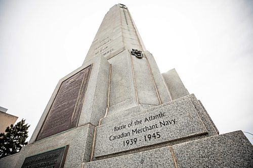 MIKAELA MACKENZIE / FREE PRESS
	
A new addition to the Memorial Boulevard Cenotaph recognizes the battle of the Atlantic and Canadian Merchant Navy on Thursday, Sept. 3, 2026.

Standup.
Free Press 2026