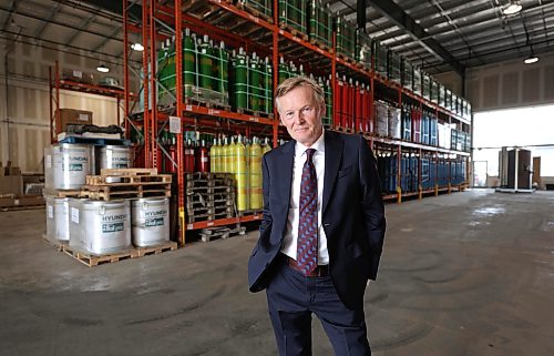 Ruth Bonneville / Free Press
BIZ - tariff announcement
Business portrait of Grant Cockshott, President and CEO of Innovair Group taken in one of the plants in Winnipeg. Innovator is Canada's largest independent producer and supplier of industrial and medical gases, equipment, and automation services, headquartered in Winnipeg,
Innovair was one of the companies that will benefit from the federal governments jRegional Tariff Response Initiative (RTRI) announced at a news conference Thursday. There are 15 projects led by 11 Winnipeg-based organizations through the RTRI and Business Scale-up and Productivity (BSP) program.
See story by Gabby
Sept 3rd, 2026