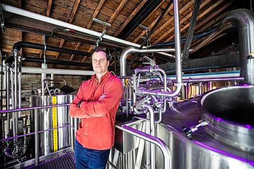 MIKAELA MACKENZIE / FREE PRESS
Kevin Selch, founder of Little Brown Jug Brewing Company, at the brewery on Thursday, Feb. 6, 2025. Little Brown Jug has faced interprovincial trade barriers, making it hard to expand business into Ontario (which it wants to do).
For Gabby story.
Winnipeg Free Press 2025
