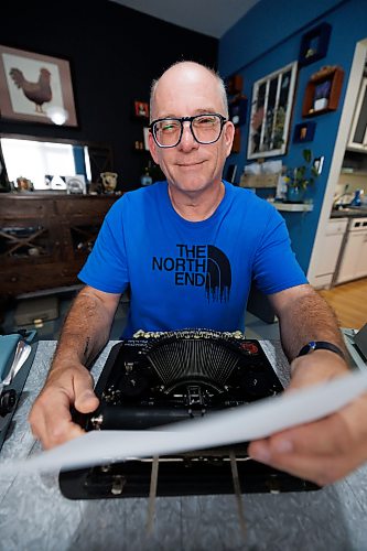 MIKE DEAL / FREE PRESS
Michael J Clark is a local suspense/crime author who writes his books using manual typewriters. He’s a big proponent of the machines and using them in composition, with a collection of over 50.
Reporter: Sheldon Birnie
260908 - Tuesday, September 08, 2026.