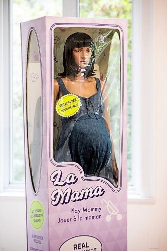 MIKAELA MACKENZIE / FREE PRESS
	
Artist Emilie St-Hilaireճ new exhibition, Objects of Fidelity: Barbies, bots, bbs, at La Maison des Artistes on Tuesday, Sept. 8, 2026.

For Jen story.
Free Press 2026