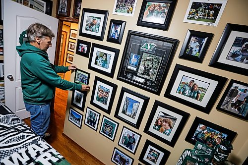 JOHN WOODS / FREE PRESS
Dave Dech, has a room full of Saskatchewan Roughriders paraphernalia that is always growing and was photographed in his home Tuesday, September 8, 2026.
reporter: dave