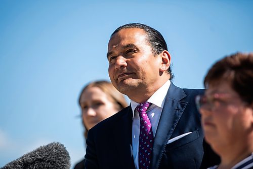 MIKAELA MACKENZIE / FREE PRESS
	
Premier Wab Kinew speaks at a press conference for a net zero action plan announcement at Southwood Circle on Wednesday, Sept. 9, 2026.

For Carol story.
Free Press 2026
