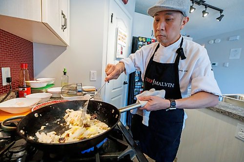 MIKE DEAL / FREE PRESS
Malvin Soh prepairs Char Kway Teow in his kitchen.
Malvin Soh is busy prepping for his pop-up restaurant Sedap Singapore Kitchen. Soh is excited to introduce Winnipeggers to the spicy, complex and delicious flavours of the small island nation.
Reporter: AV Kitching
260910 - Thursday, September 10, 2026.