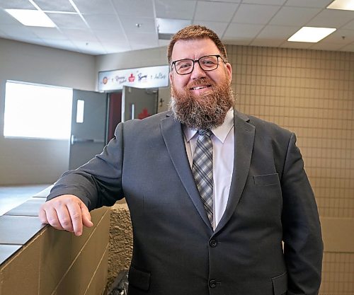 Mark Custance, who is seeking the PC nomination in Turtle Mountain, speaks about his plans to improve life for rural Manitoba residents during an interview at the Royal Manitoba Winter Fair at Keystone Centre on Wednesday. (Weichen Zhang/ The Brandon Sun)