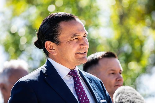 MIKAELA MACKENZIE / FREE PRESS
Premier Wab Kinew speaks at a press conference for a net zero action plan announcement at Southwood Circle on Wednesday, Sept. 9, 2026.
For Carol story.
Free Press 2026