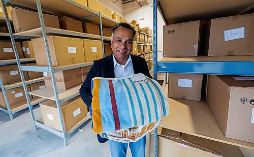 MIKE DEAL / FREE PRESS
Sanjay Agarwal, founder and president of Everlayer, a company that designs and sells home textiles — such as blankets and towels — for the "premium luxury market."
Reporter: Aaron Epp
260914 - Monday, September 14, 2026.