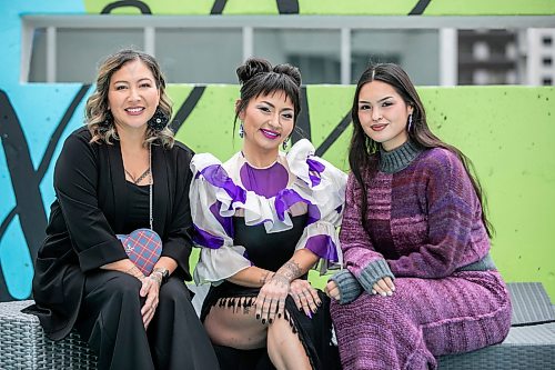 MIKAELA MACKENZIE / FREE PRESS
North of North show co-creator Alethea Arnaquq-Baril (left) and actors Zorga Qaunaq (centre) and Anna Lambe (right) on Monday, Sept. 14, 2026.
For AV story.
Free Press 2026