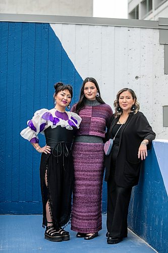 MIKAELA MACKENZIE / FREE PRESS
North of North actors Zorga Qaunaq (left) and Anna Lambe (centre) and show co-creator Alethea Arnaquq-Baril (right) on Monday, Sept. 14, 2026.
For AV story.
Free Press 2026