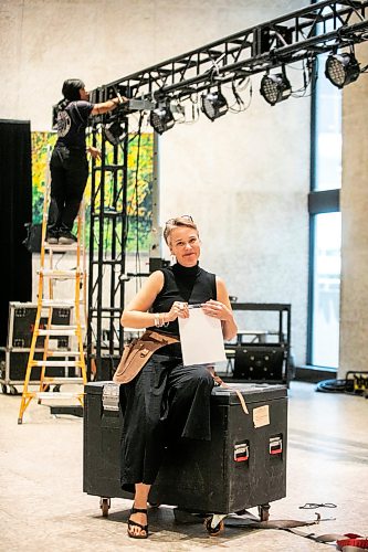 MIKAELA MACKENZIE / FREE PRESS
Sherri Van Went on the crafted runway as it is in the process of being set up at the WAG on Monday, Sept. 14, 2026.
For AV story.
Free Press 2026