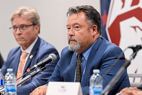 Mike Sudoma/Free Press
Mayoral Candidate Brad Gross answers questions during the Mayoral Debate at Union Centre held by the Amalgamated Transit Union Monday evening
September 14, 2026