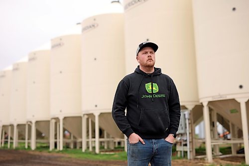 16092026
Farmer Jake Ayre, vice-president of Keystone Ag Producers,at his farm near Minto, Manitoba on Wednesday. Like with most Westman farmers, unseasonably high rain this harvest season has caused considerable delays in harvesting crops at Ayre’s farm. (Tim Smith/The Brandon Sun)
