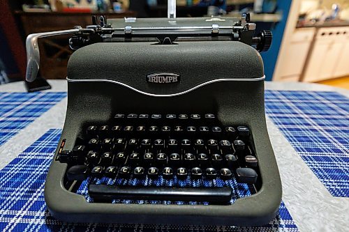 MIKE DEAL / FREE PRESS
1958 Triumph Matura
Michael J Clark is a local suspense/crime author who writes his books using manual typewriters. He’s a big proponent of the machines and using them in composition, with a collection of over 50.
Reporter: Sheldon Birnie
260916 - Wednesday, September 16, 2026.